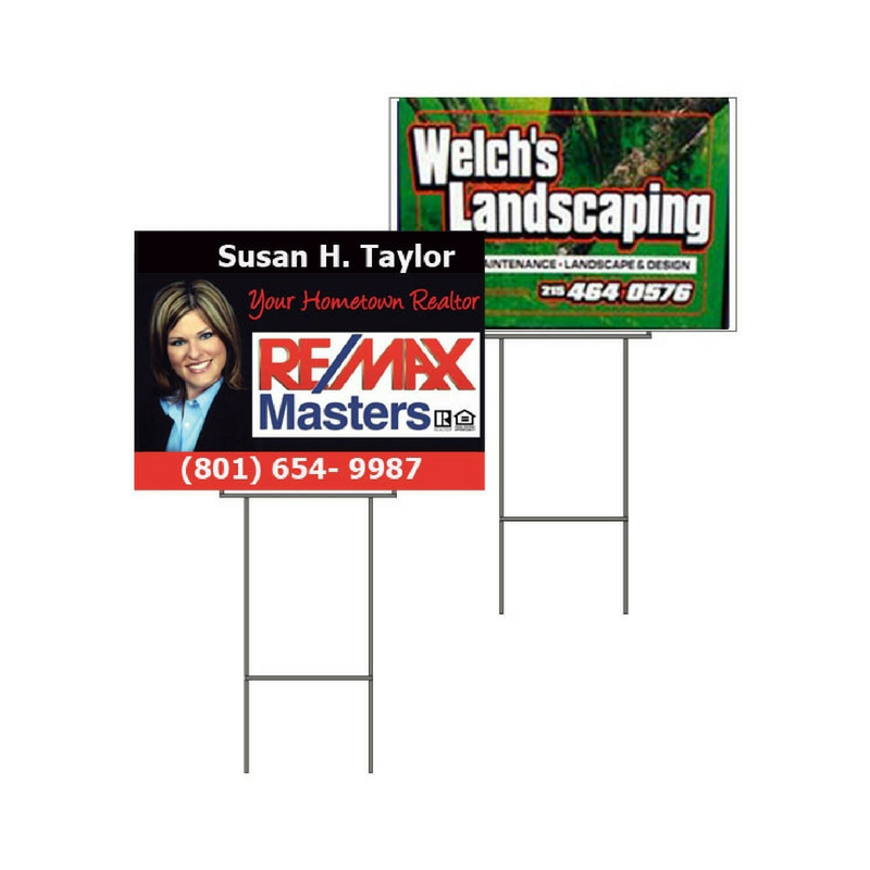 Digitally Printed Yard Signs 18" x 24" Badge Boss